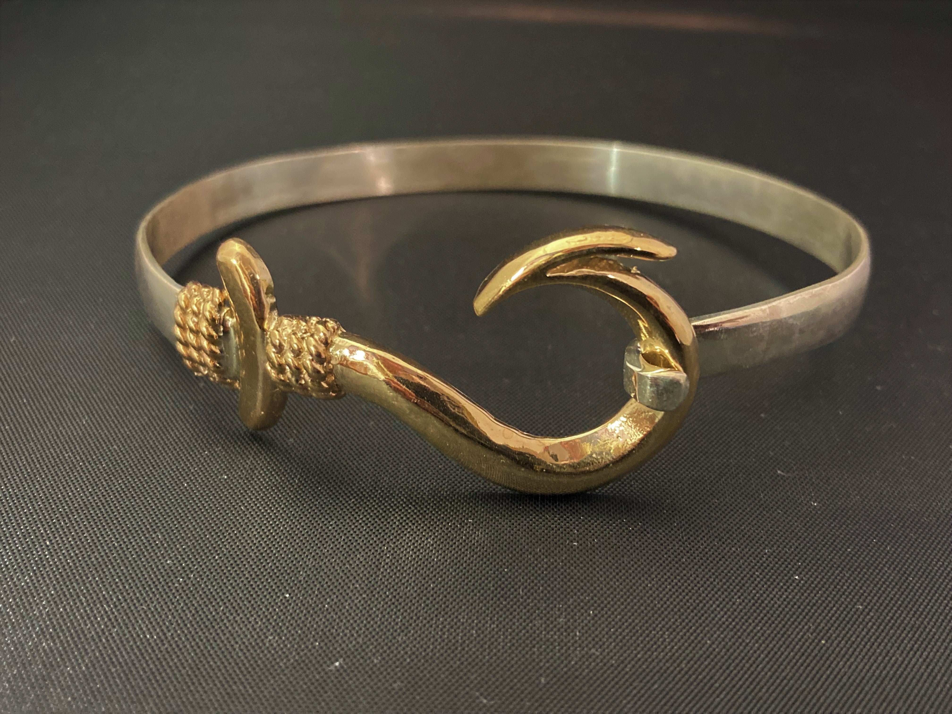 Two-Tone Fishing Hook Bracelet – mine shaft designs