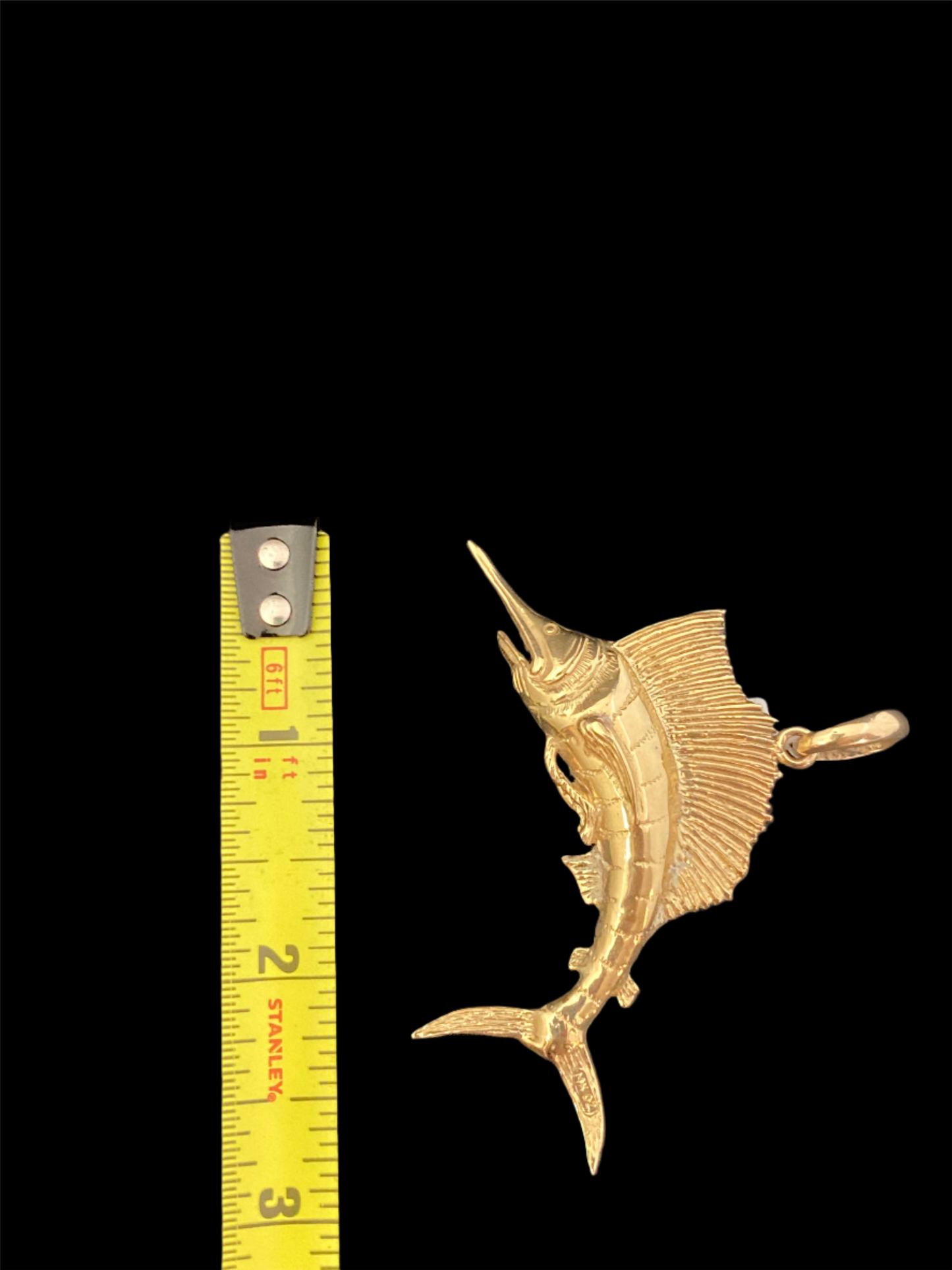 Gold Sailfish Pendant