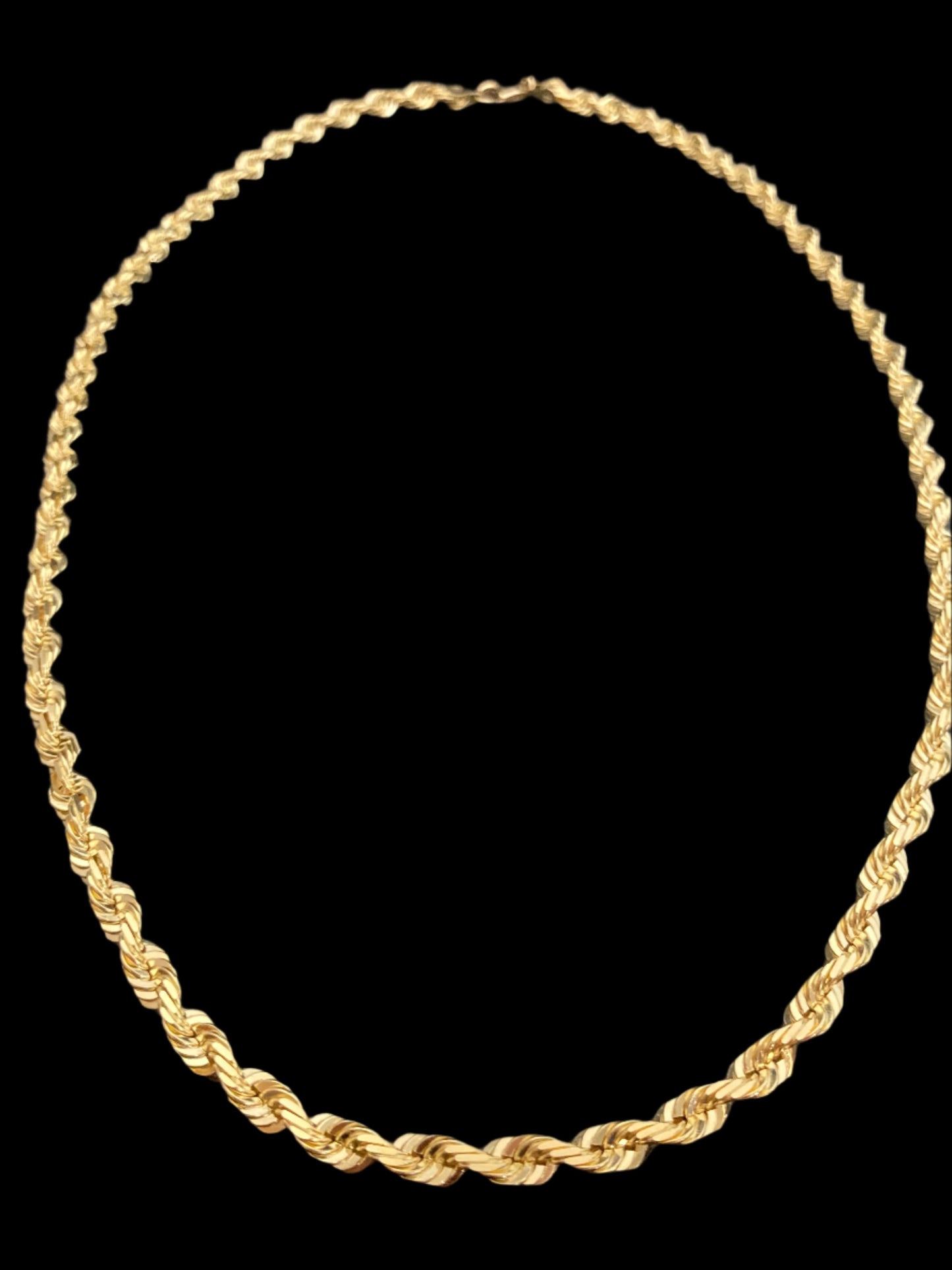 Yellow Gold Rope Chain 5 MM