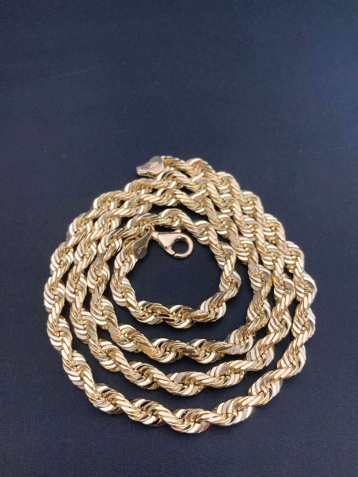 Yellow Gold Rope Chain 5 MM