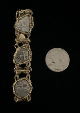 Load image into Gallery viewer, Mixed New World Coin Bracelet with Skulls
