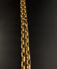 Load image into Gallery viewer, 14K Gold Elongated Rectangle Link Chain 7mm
