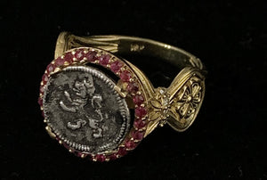 Lion Surrounded by Rubies