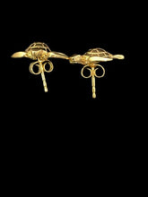 Load image into Gallery viewer, Gold Turtle Stud Earrings
