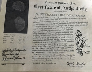 Grade 2- 4 Reales Atocha coin